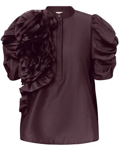 Gossia - AnnsofiGo Bluse - Bourgogne